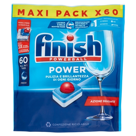 Finish Power Fresh pastiglie lavastoviglie 60 lavaggi 960 g